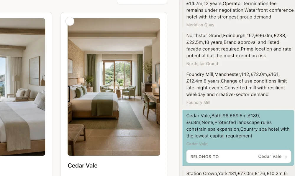 Juxtapose provenance view